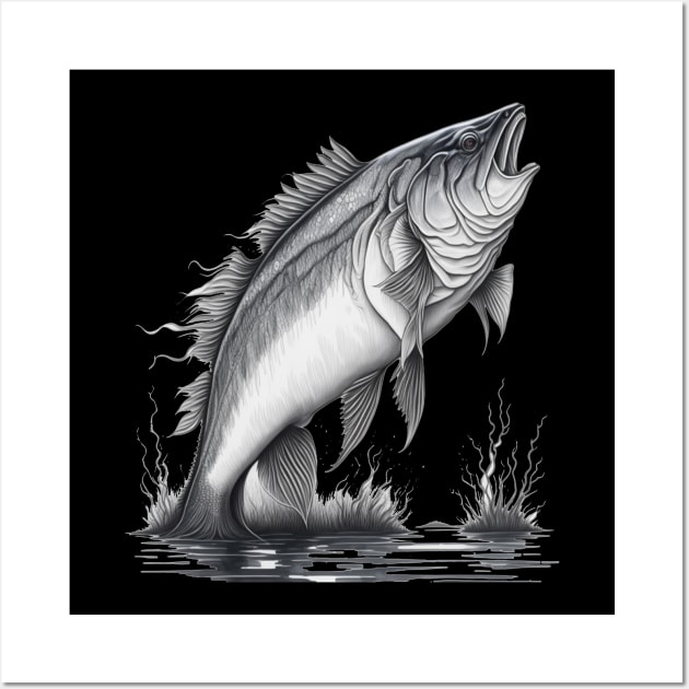 Largemouth Bass Fishing Wall Art by Hunter_c4 "Click here to uncover more designs"